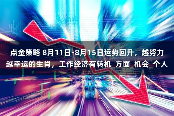 点金策略 8月11日-8月15日运势回升，越努力越幸运的生肖，工作经济有转机_方面_机会_个人